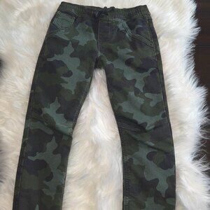Cat & Jack Boys Camo Denim Pull-On Jogger Pants - Youth SIze 5